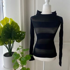 Garett Pugh sheer striped shirt